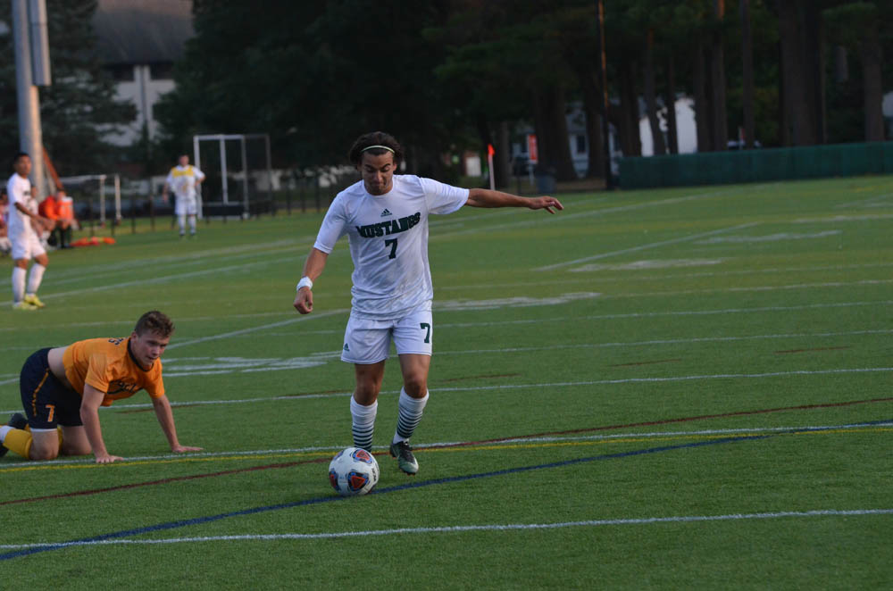 Photo for Three Mustangs Net 1st Collegiate Goal in Rout of Wildcats image 4