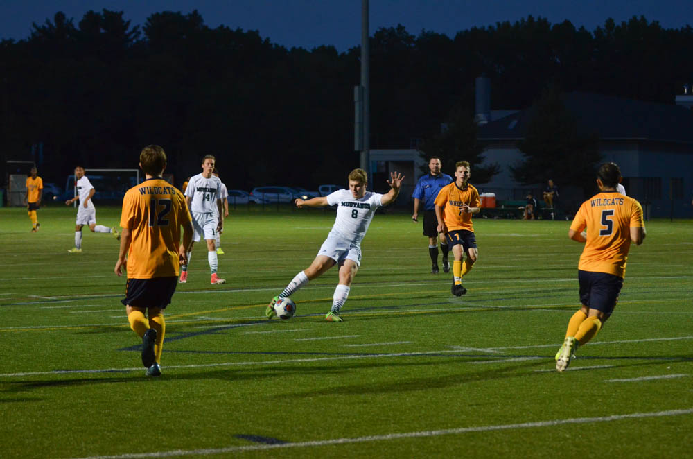 Photo for Three Mustangs Net 1st Collegiate Goal in Rout of Wildcats image 14