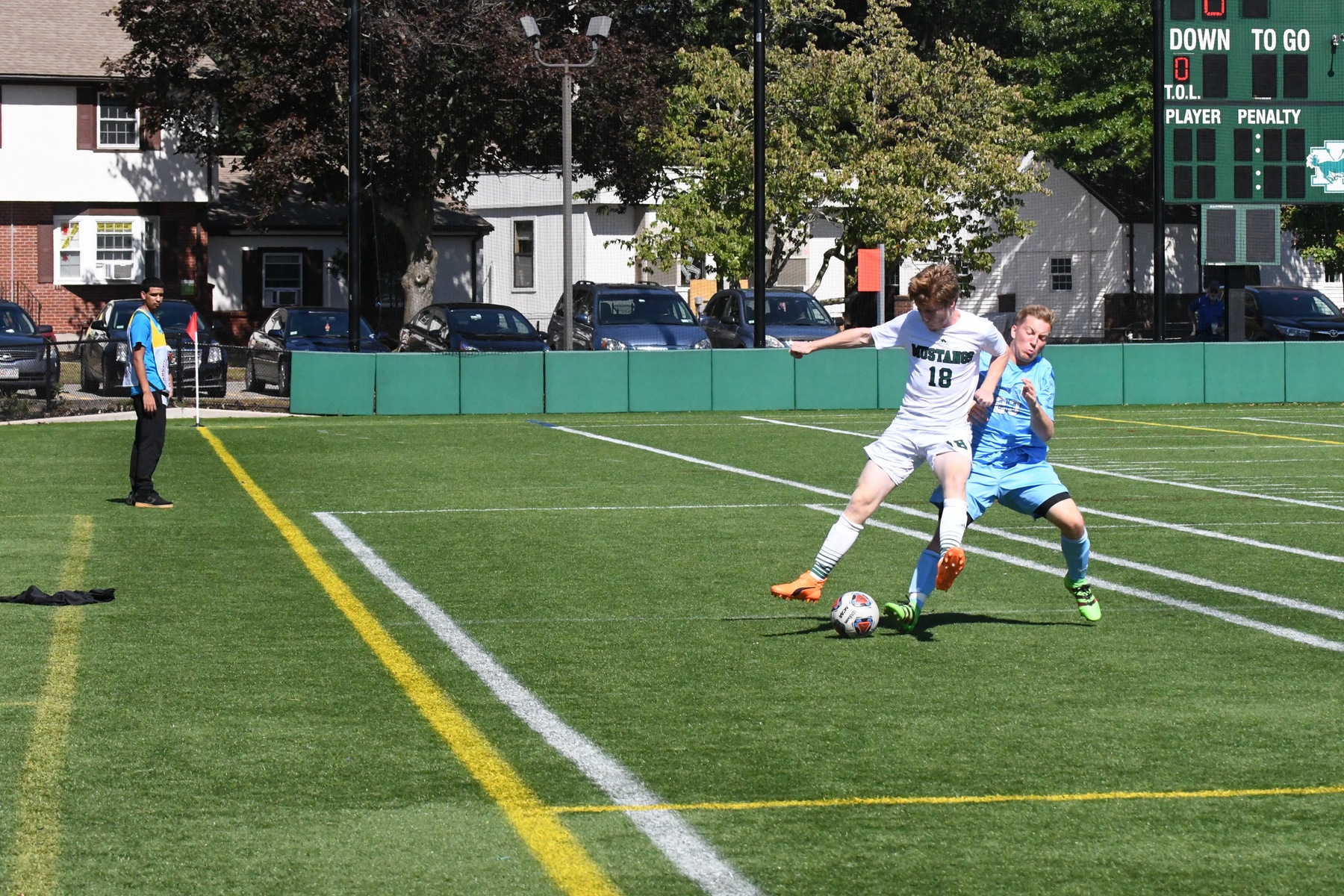 Photo for Brenes Scores in 5th Home Game, Mustangs Blank Lasers image 4