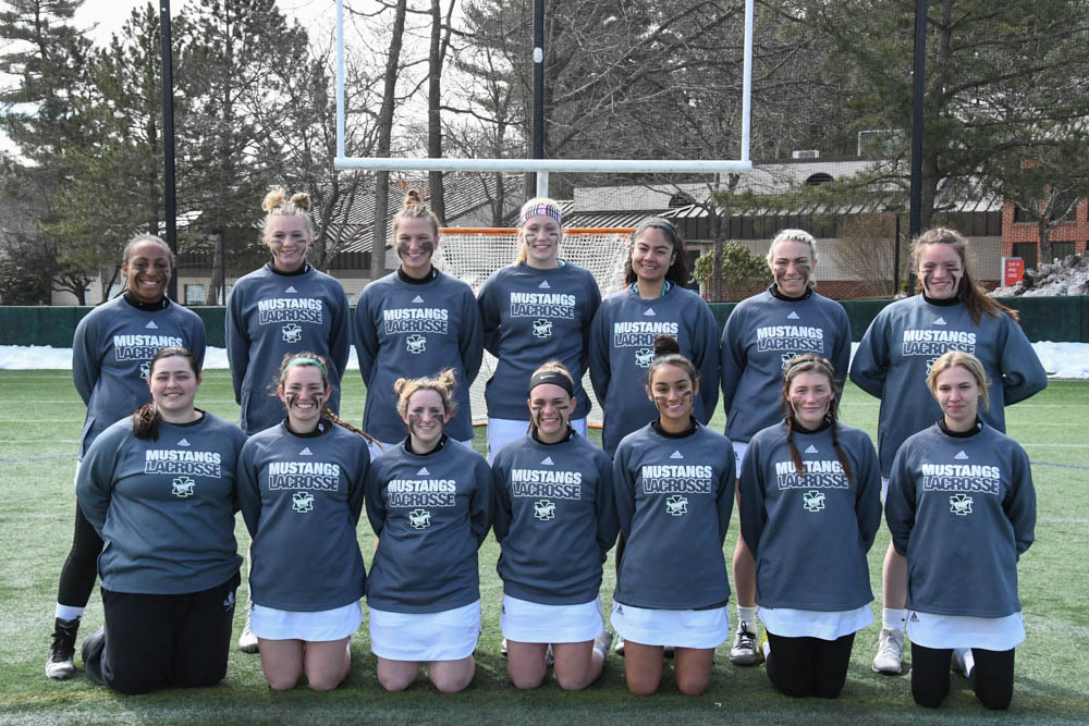 Photo for Kelly Ties School Single-Match Scoring Record As Women's Lacrosse Notches 20-9 GNAC Triumph Over Rivier image 1