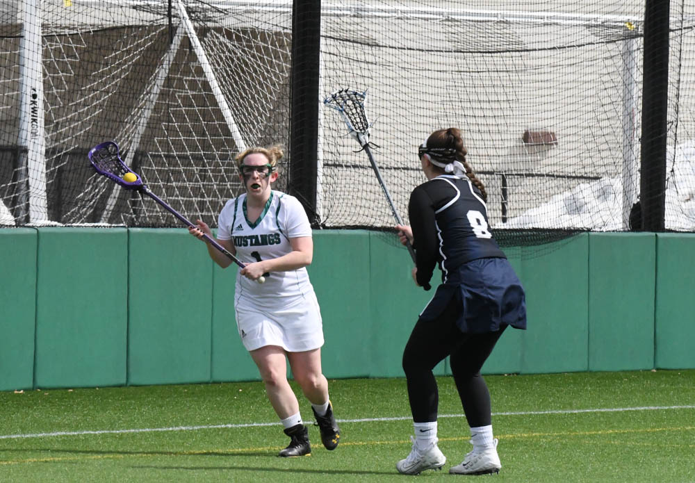 Photo for Kelly Ties School Single-Match Scoring Record As Women's Lacrosse Notches 20-9 GNAC Triumph Over Rivier image 5