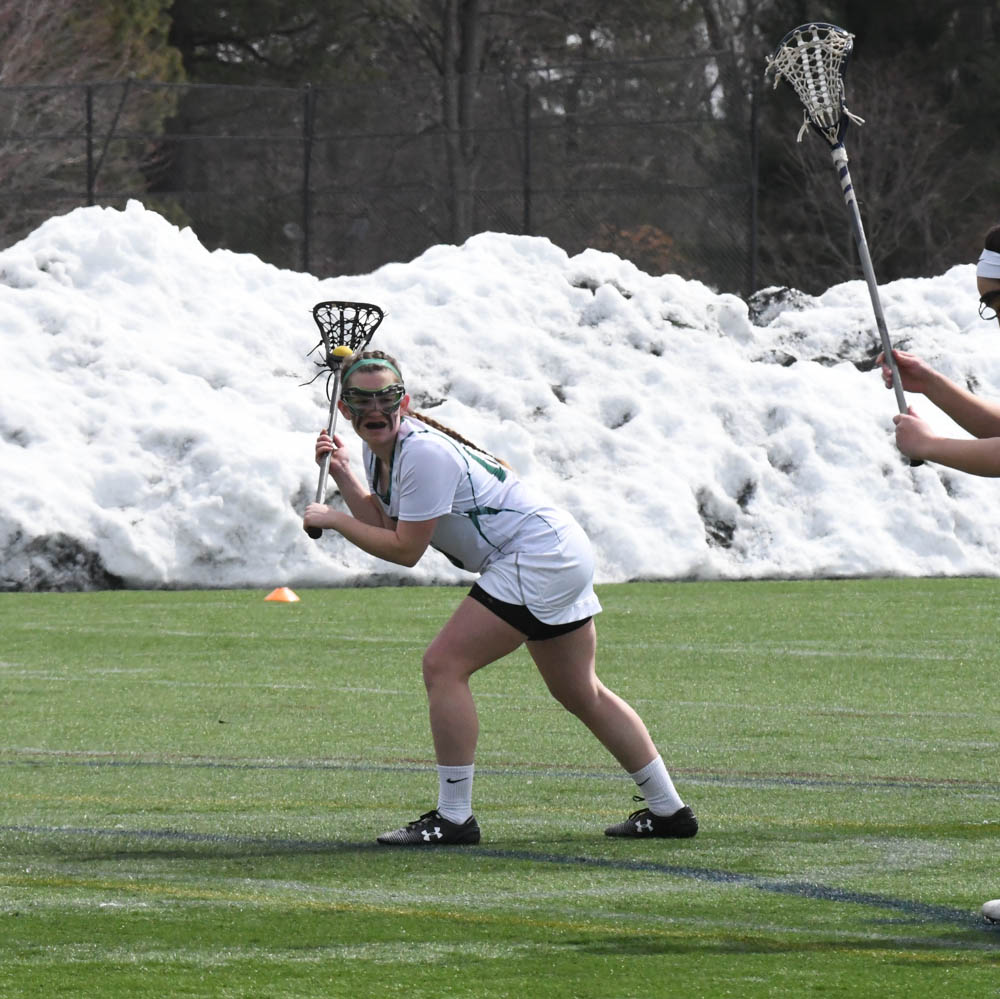 Photo for Kelly Ties School Single-Match Scoring Record As Women's Lacrosse Notches 20-9 GNAC Triumph Over Rivier image 9