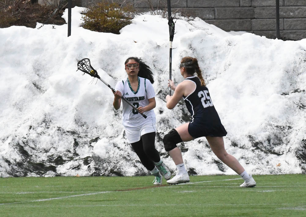 Photo for Kelly Ties School Single-Match Scoring Record As Women's Lacrosse Notches 20-9 GNAC Triumph Over Rivier image 23