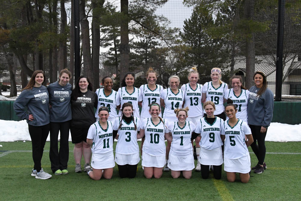 Photo for Kelly Ties School Single-Match Scoring Record As Women's Lacrosse Notches 20-9 GNAC Triumph Over Rivier image 30