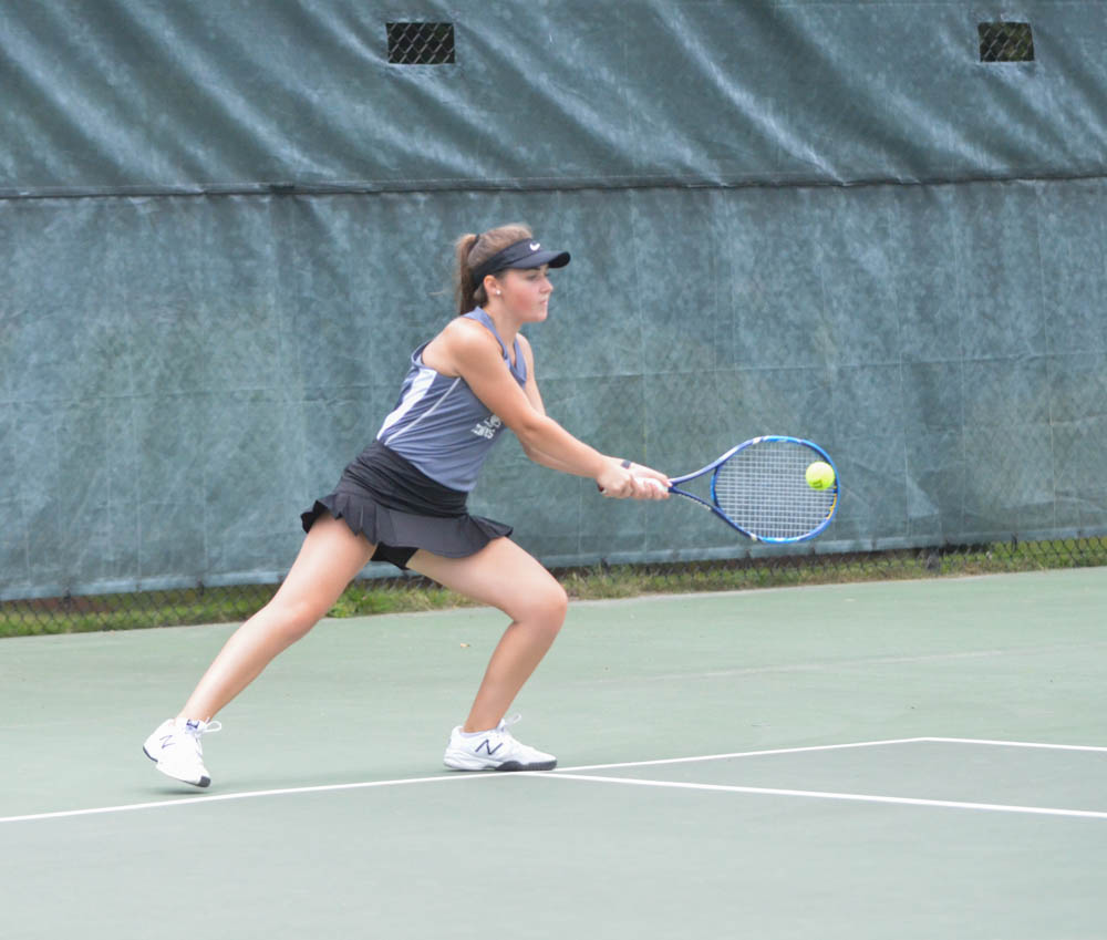 Photo for Women's Tennis Overwhelms Hawks for First Win image 3