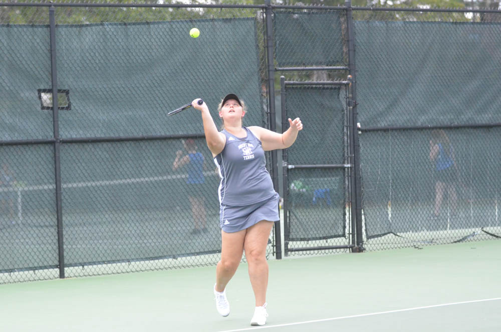 Photo for Women's Tennis Overwhelms Hawks for First Win image 4