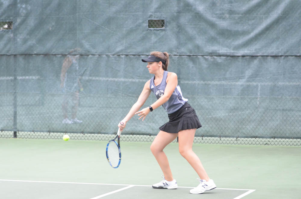Photo for Women's Tennis Overwhelms Hawks for First Win image 5